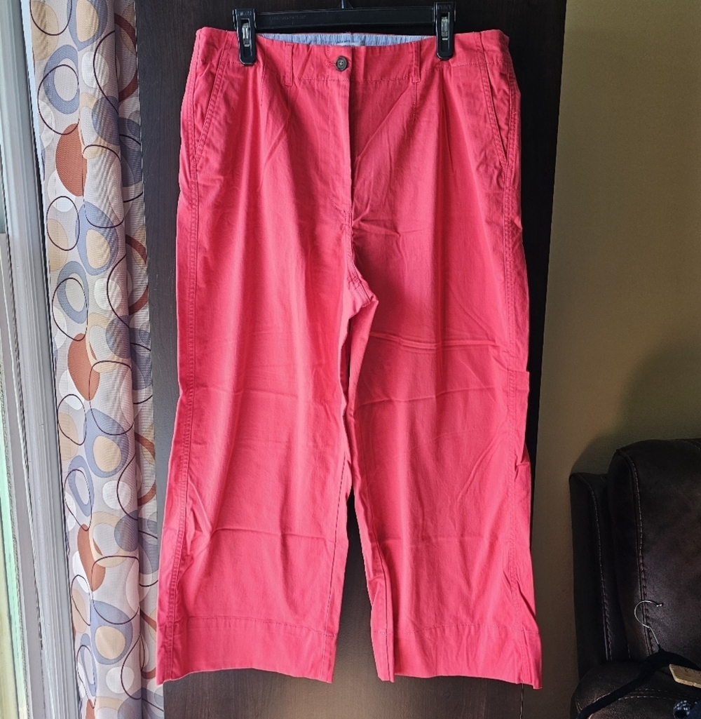 Crown And Ivy Vibrant Pink Wide-Leg Pants Size 14